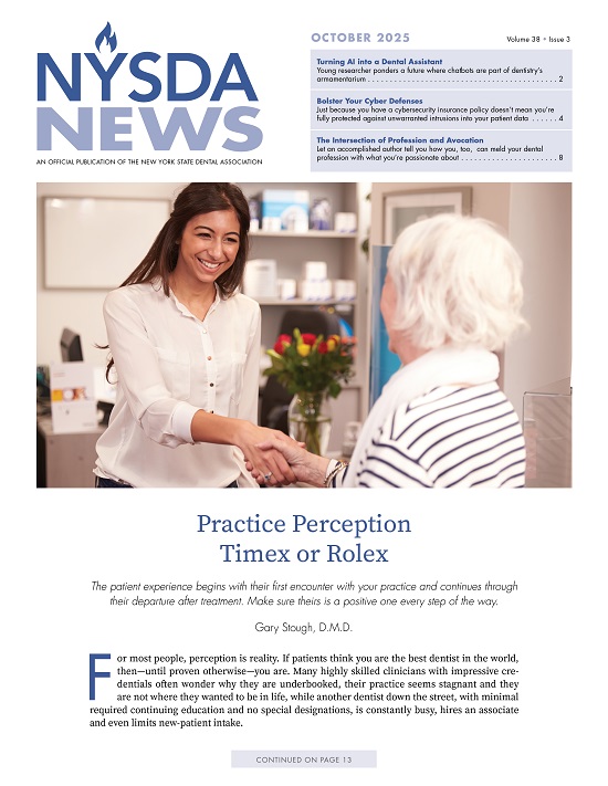 masthead and photo of young woman shaking hands with older woman