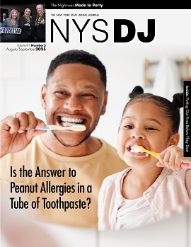 Man and child brushing teeth