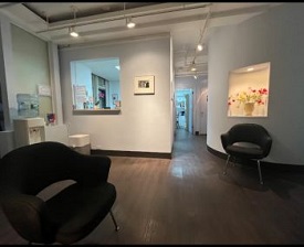 office waiting area with 2 chairs
